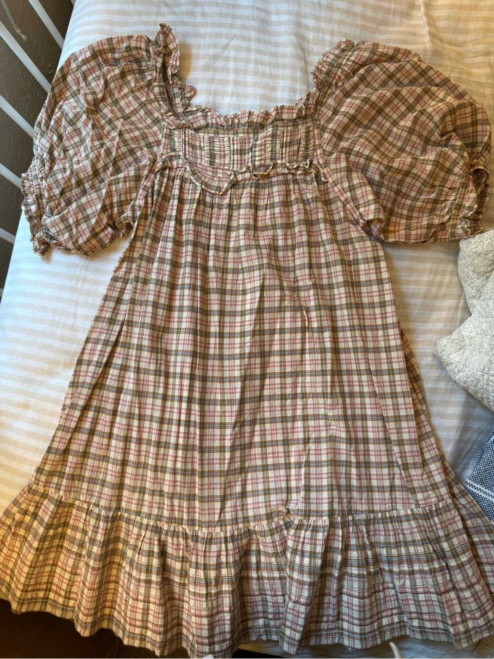Dôen plaid dress, size XS